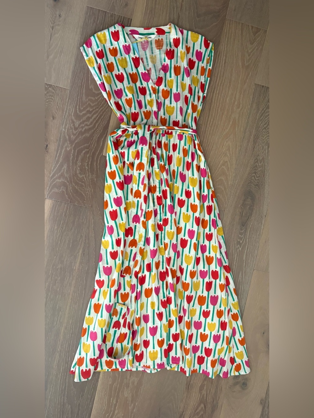 NWT Cotton Tulip 🌷 Print Maxi Dress Size Large